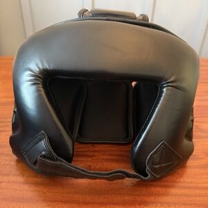 CENTURY Open Face Youth Boxing Headgear- Youth Small/Medium Black Adjustable